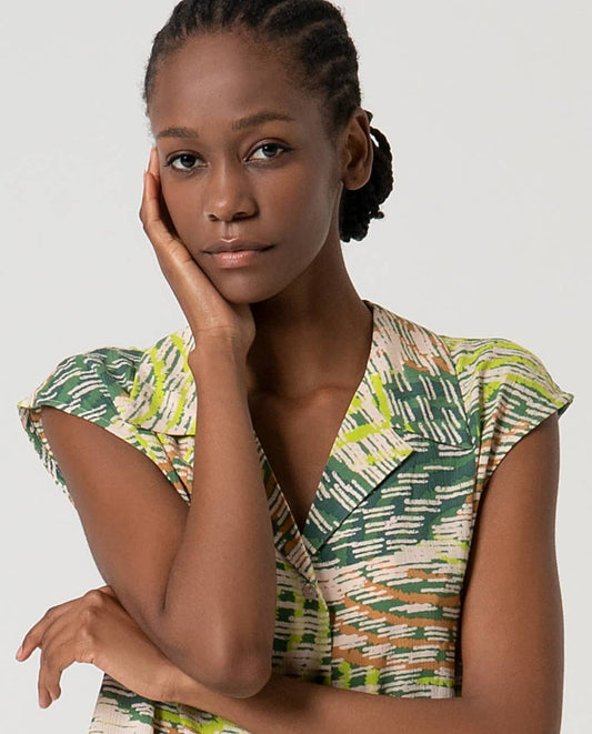 SURKANA - Camicia fantasia, Verde