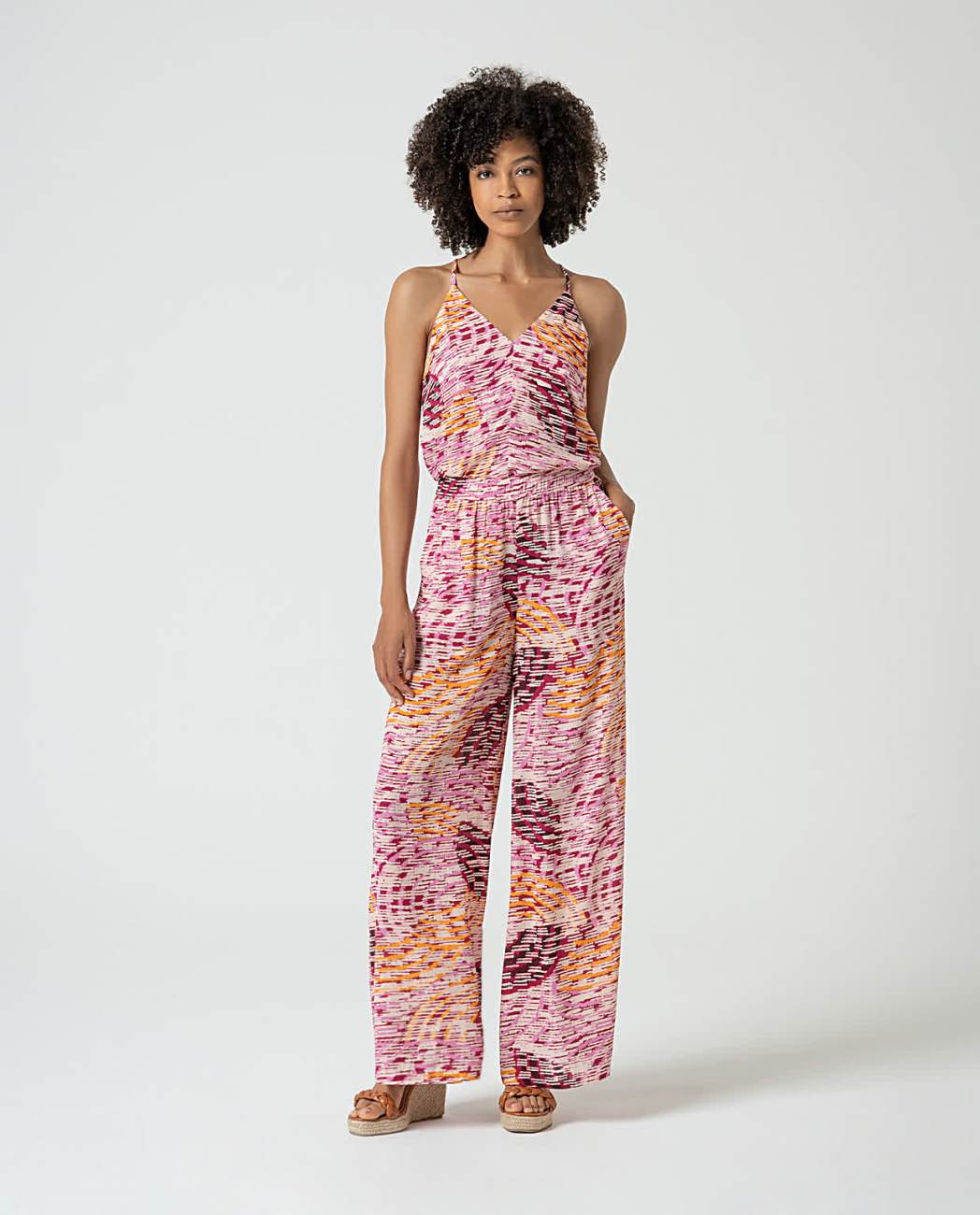 SURKANA - Pantalone fantasia, Rosa