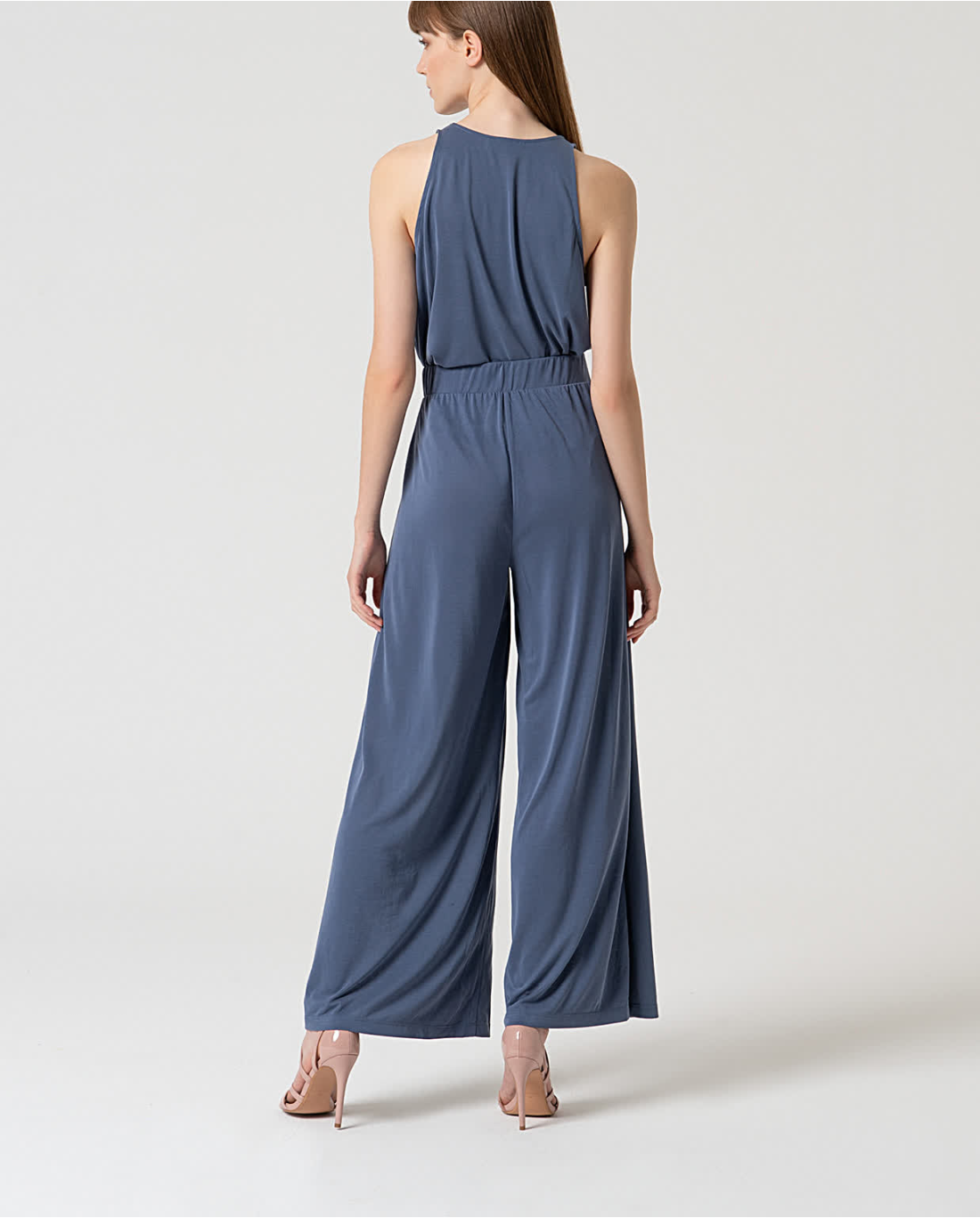 SURKANA - Pantalone wide leg elasticizzati, Indigo