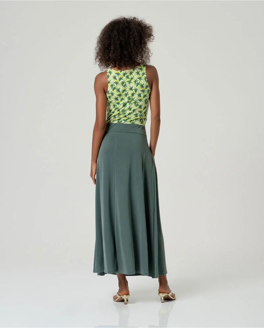 SURKANA - Maxi gonna, Verde Bottiglia