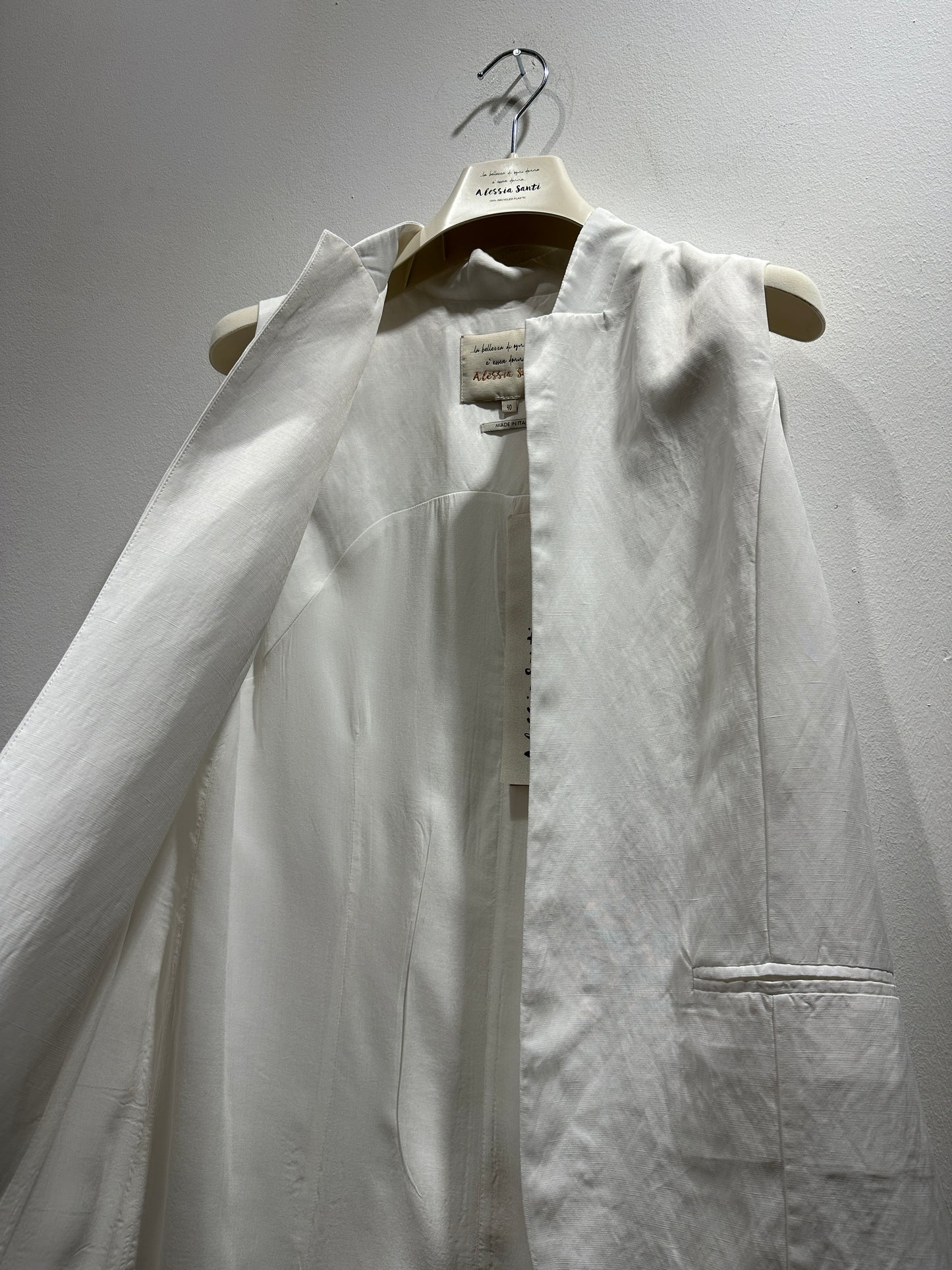 ALESSIA SANTI - Gilet misto viscosa/lino