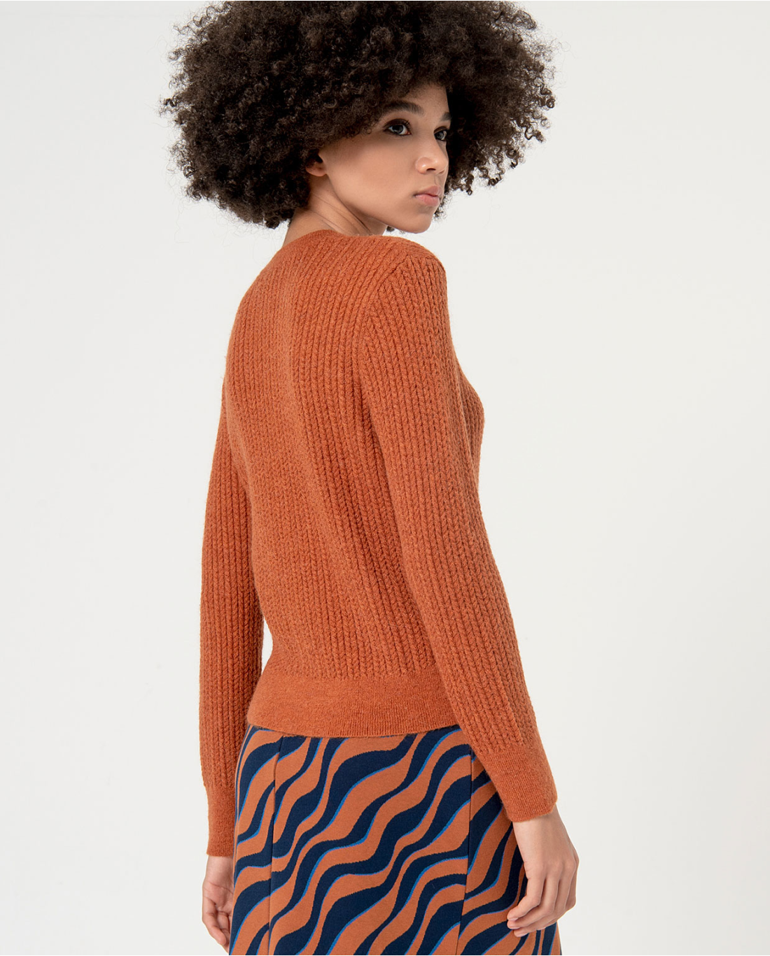 SURKANA - Maglione in maglia, Marrone