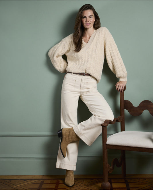 SURKANA - Jeans flare, Crudo