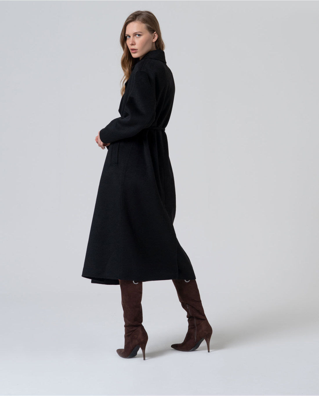 SURKANA - Cappotto in lana, Nero