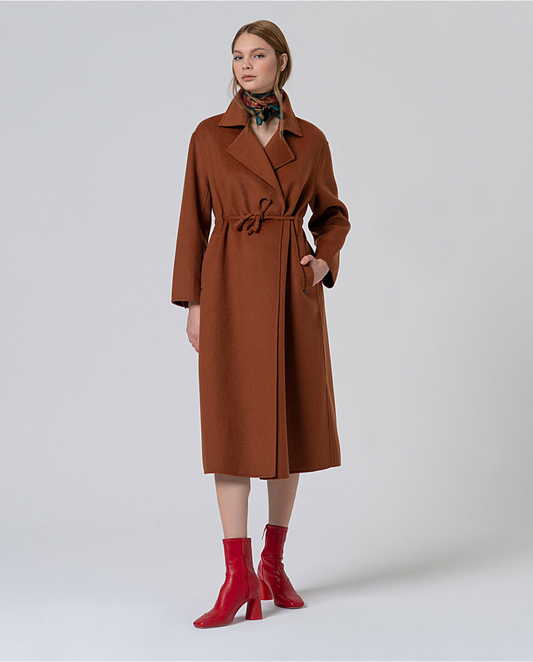 SURKANA - Cappotto in lana, Toffee