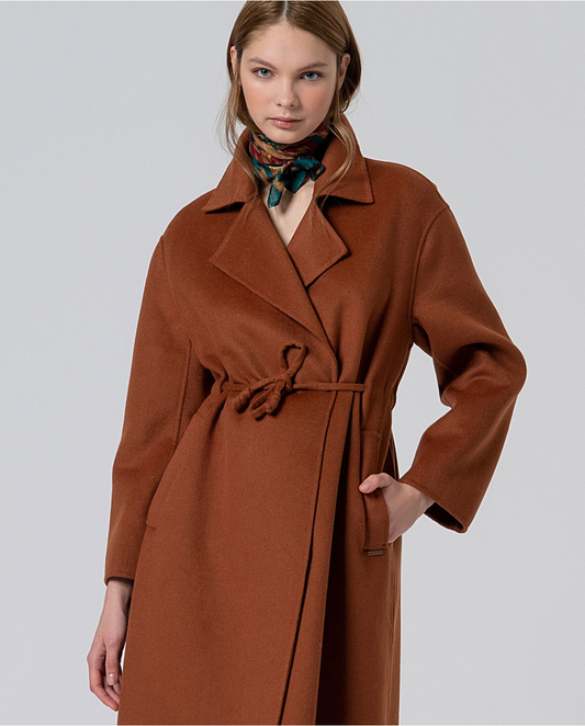 SURKANA - Cappotto in lana, Toffee