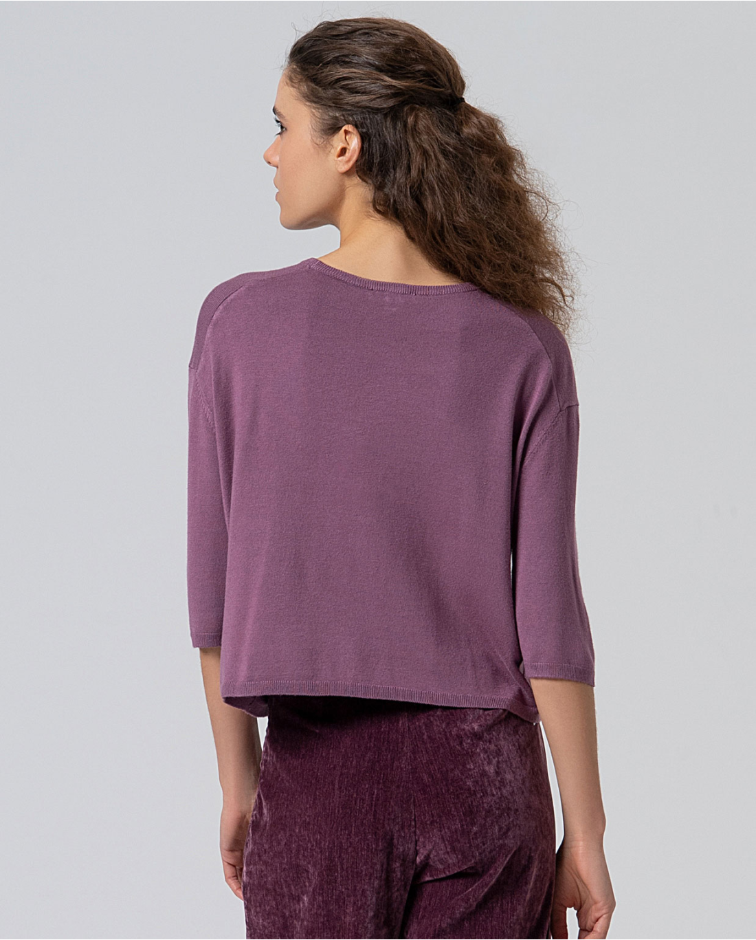 SURKANA - Maglia manica 3/4, Malva
