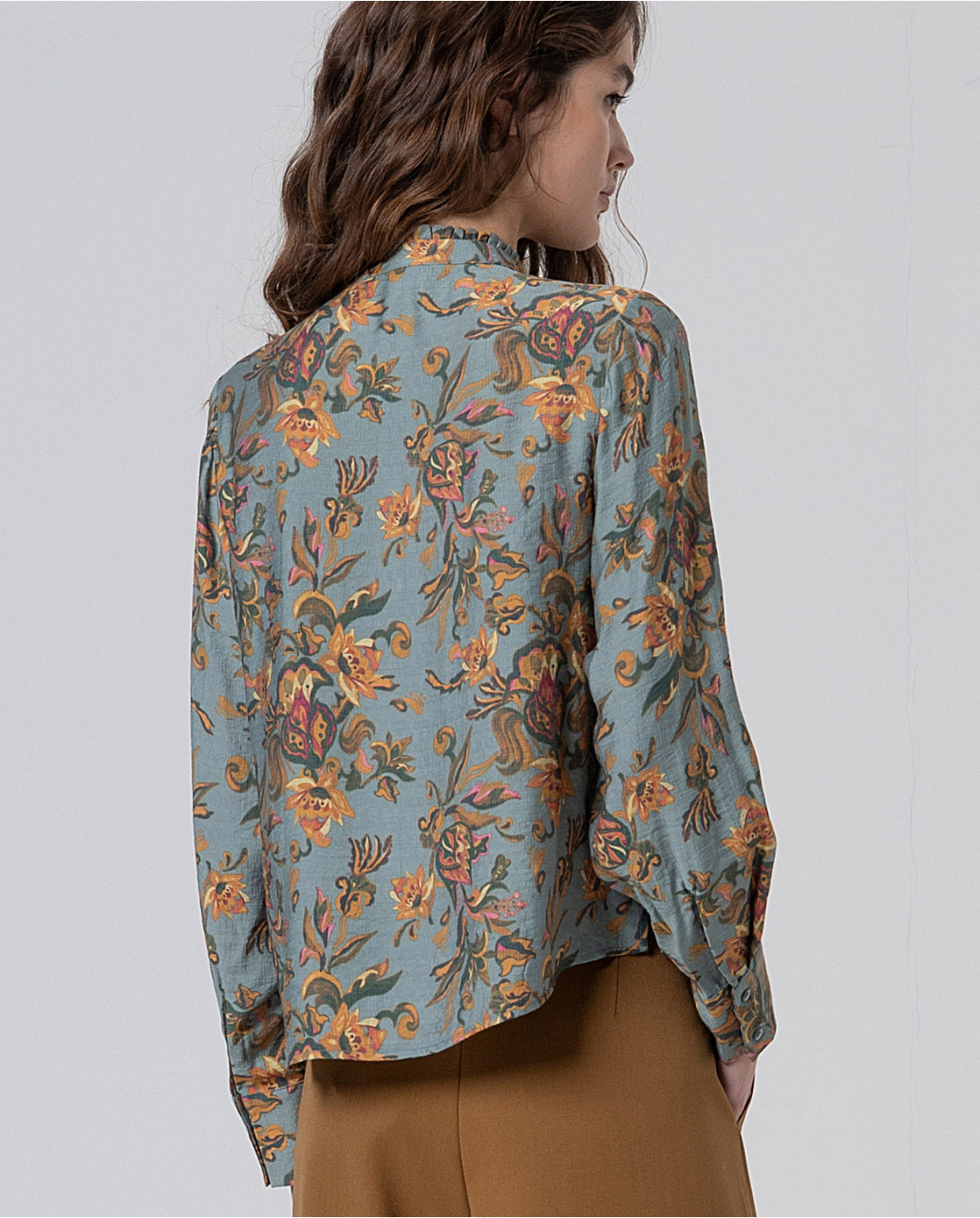 SURKANA - Camicia fluida con arricciature, Multicolore
