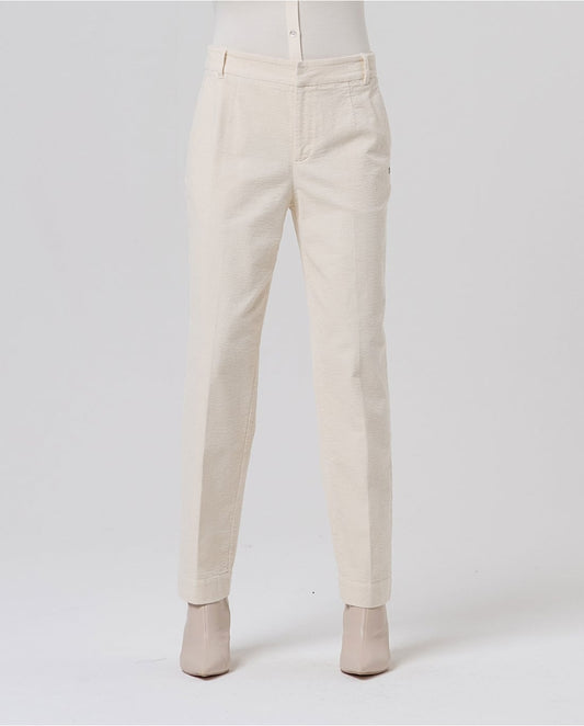 SURKANA - Pantalone chino in velluto Crudo