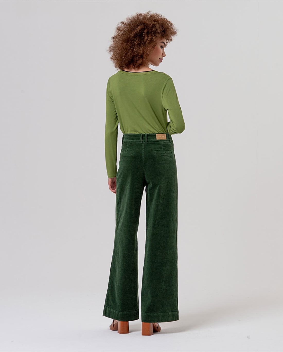 SURKANA - Pantalone in velluto kaki