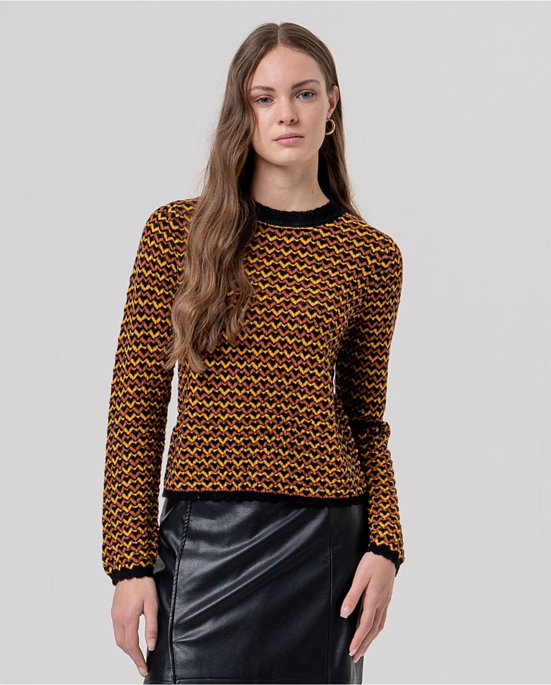 SURKANA - Maglione girocollo zigzag
