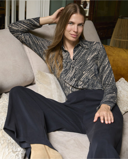 SURKANA - Camicia stampa fantasia, Nero