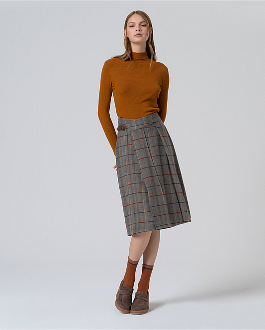 SURKANA - Gonna incrocio a quadri, Grigio