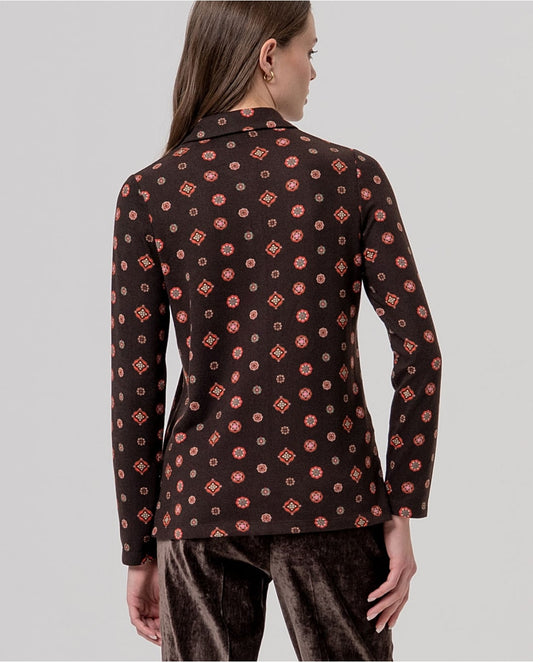 SURKANA - Camicia stampa Cioccolato