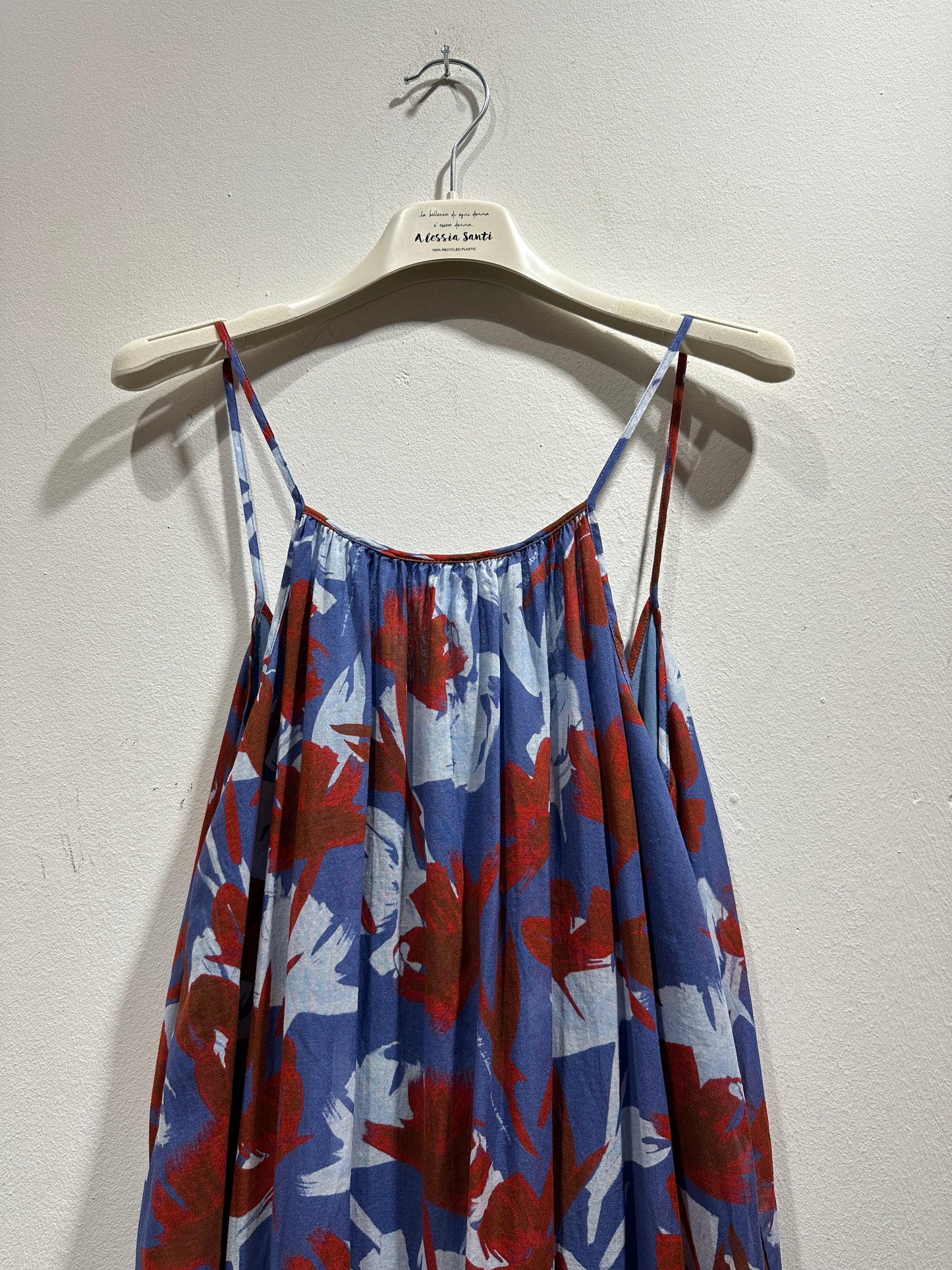 ALESSIA SANTI - Abito stampa floreale, Blu/Rosso