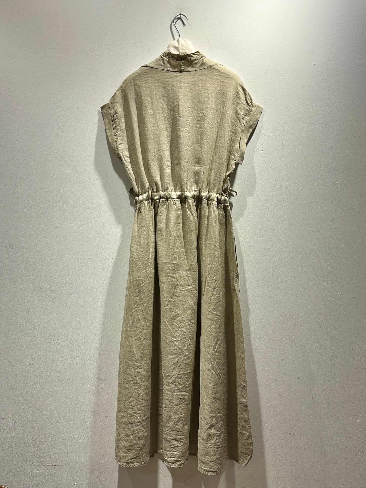MAMA B - Abito in lino Lucido, Grezzo