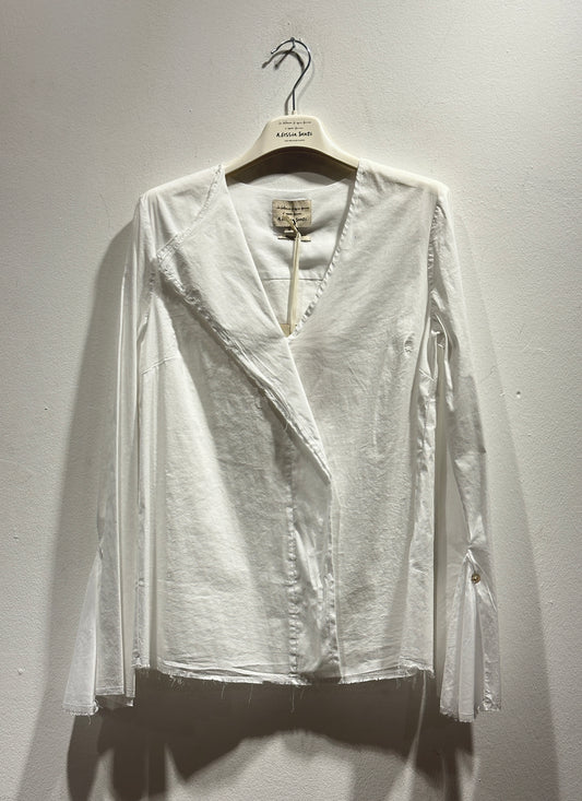 ALESSIA SANTI - Blusa scollo V, Bianco