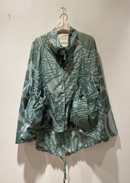 RUNDHOLZ - Giacca fantasia idrorepellente, Grass Print