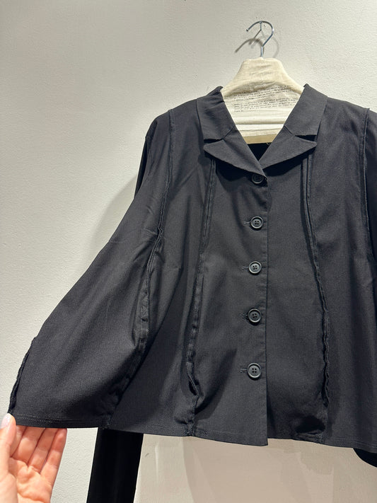 RUNDHOLZ - Giacca nervature, Black