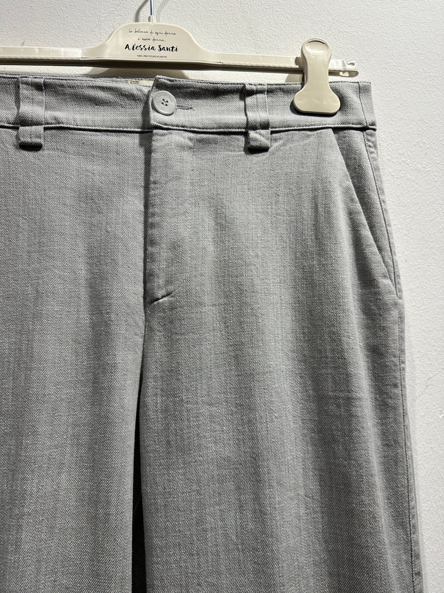 ALESSIA SANTI - Pantalone in cotone, Grigio