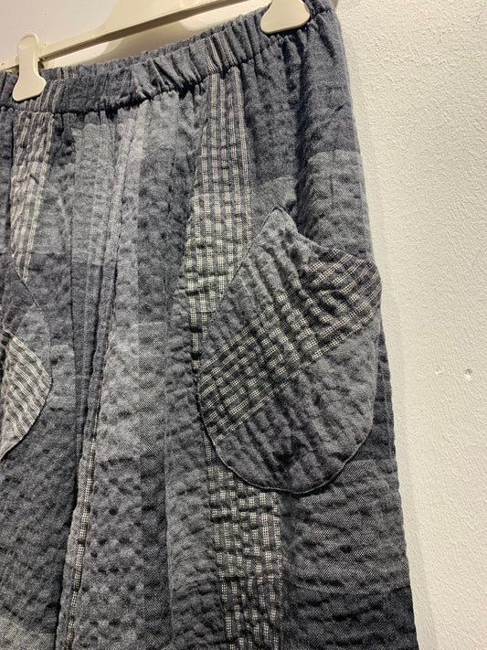 MAMA B - Pantalone Pace S, Check Antracite