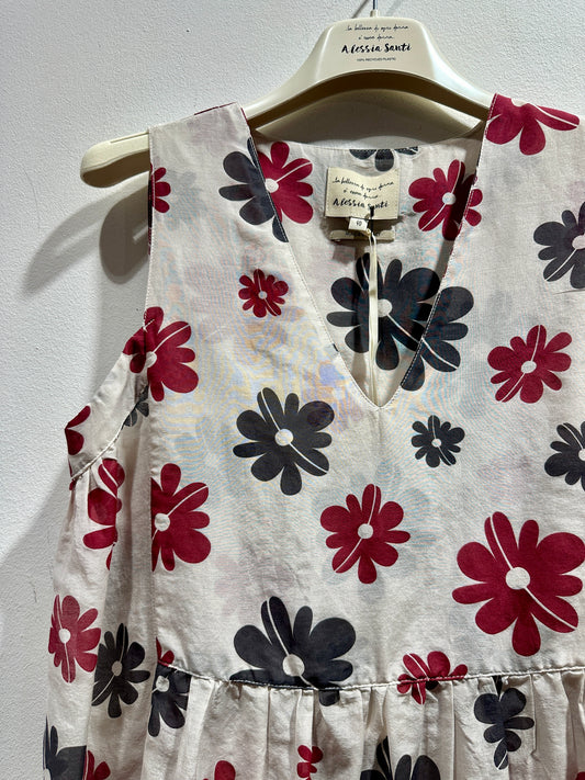 ALESSIA SANTI - Canotta stampa fiori