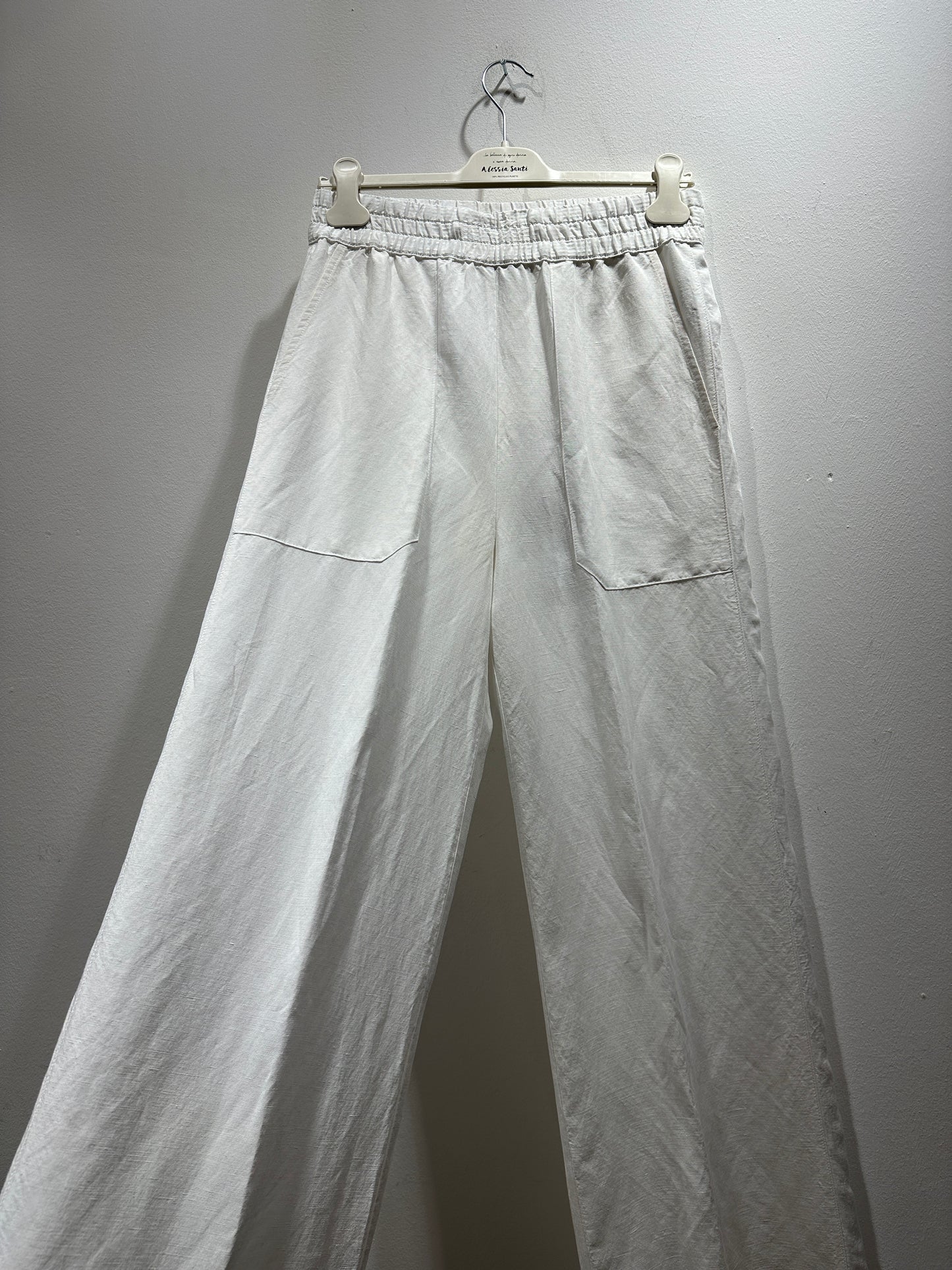ALESSIA SANTI - Pantalone ampio, Bianco