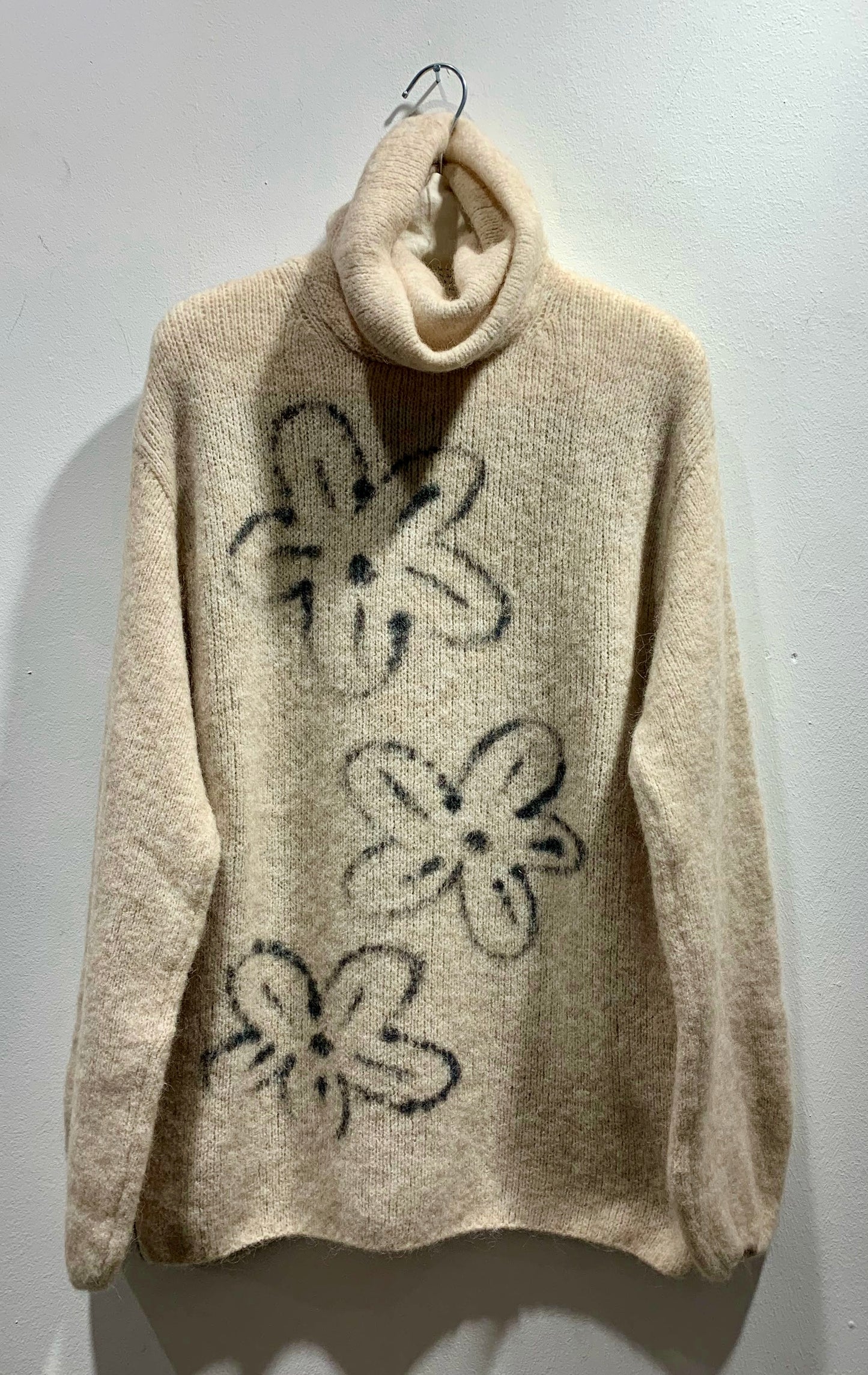 ALESSIA SANTI - Dolcevita misto lana e alpaca, Crema