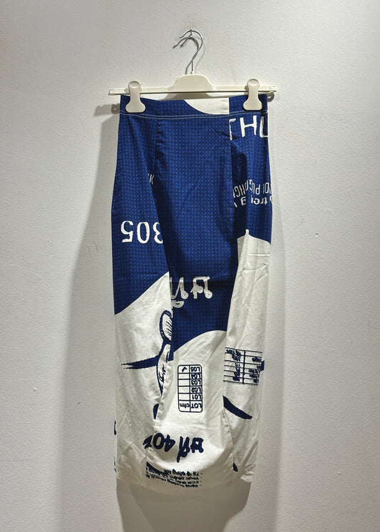 RUNDHOLZ - Gonna tubino stampata, Navy Print