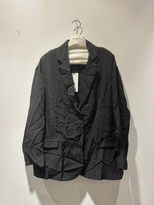 JM Design - Giacca over stropicciata, Nero