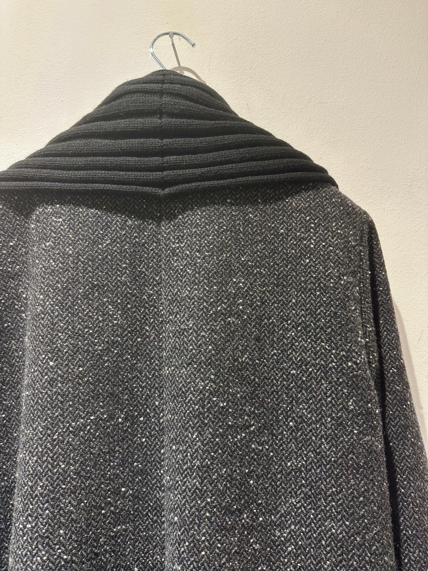 ALESSIA SANTI - Cappotto lungo misto lana, Nero