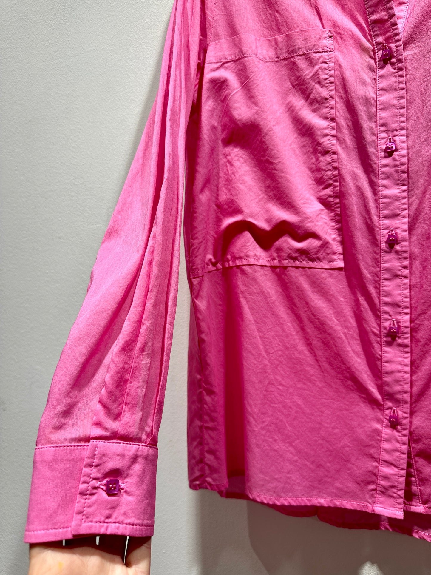 ALESSIA SANTI - Camicia con tasche applicate, Fucsia