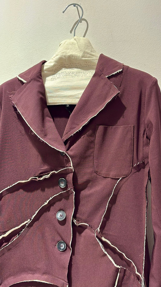 MANESERA - Giacca con tagli, Vino