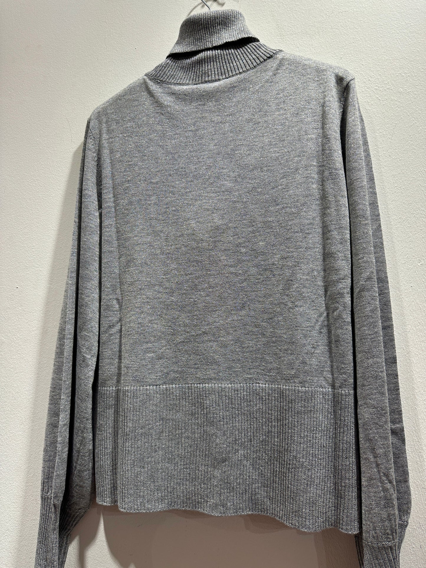 ALESSIA SANTI - Maglia dolcevita spacco, Grigio