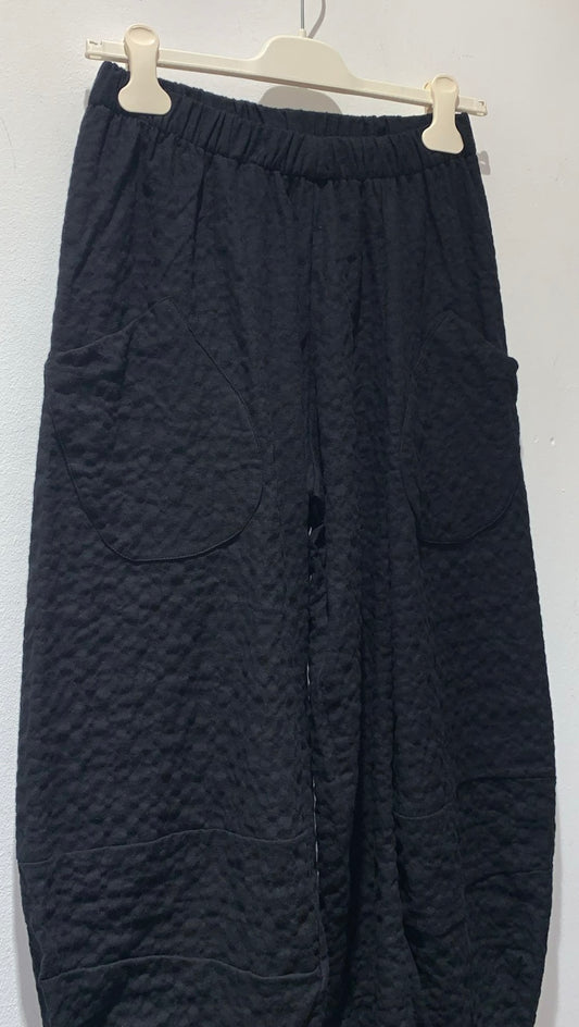 MAMA B - Pantalone Pace SU, Plain Nero