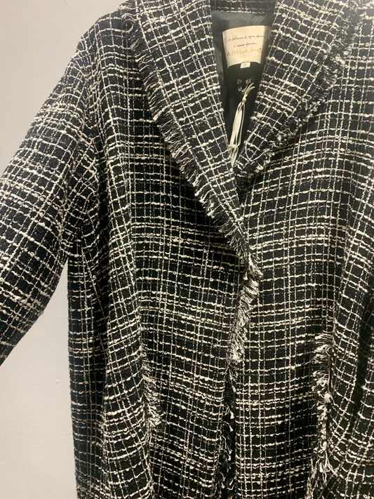 ALESSIA SANTI - Cappotto spigato, Nero