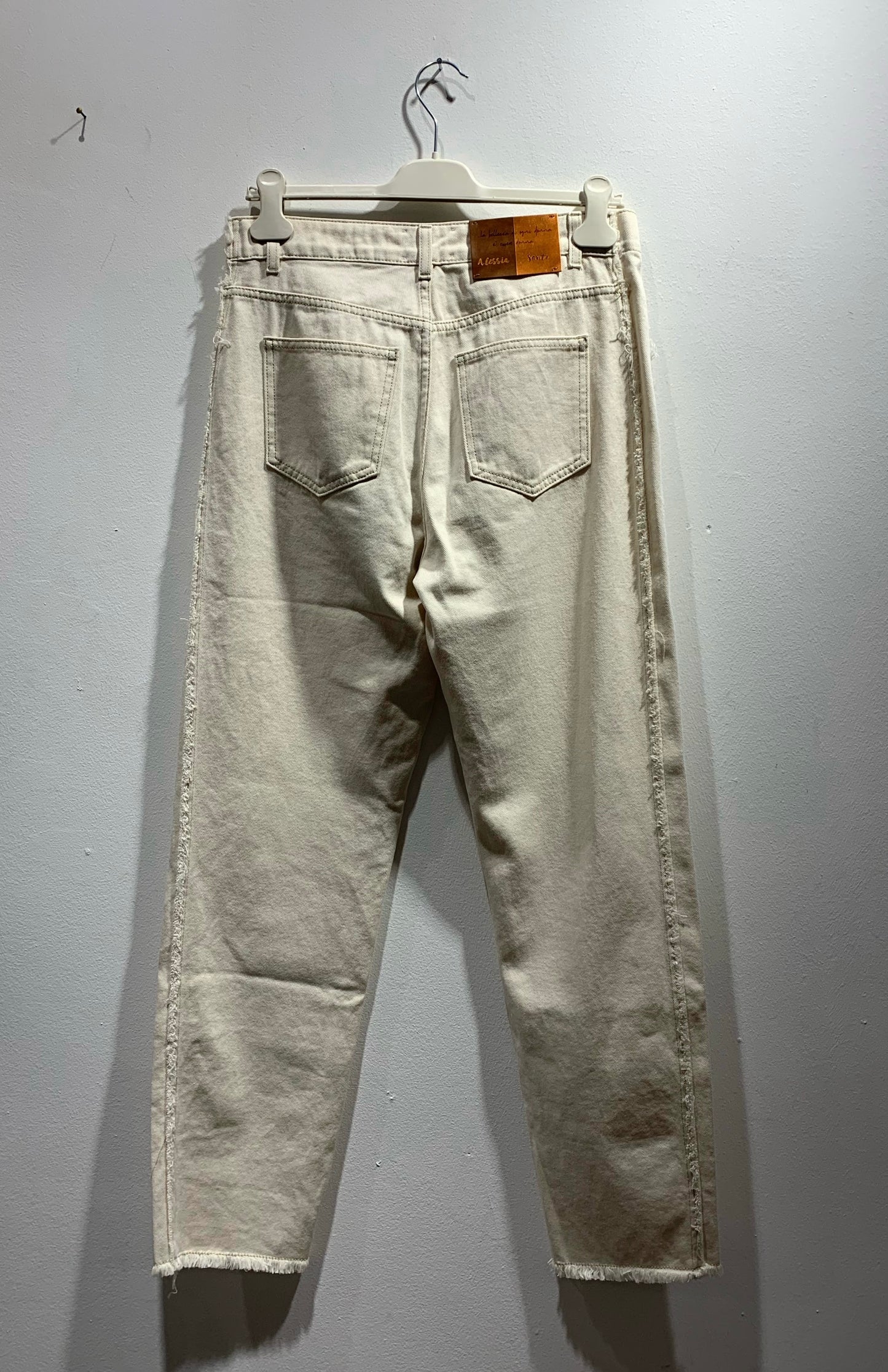 ALESSIA SANTI - Jeans dritto, Crema
