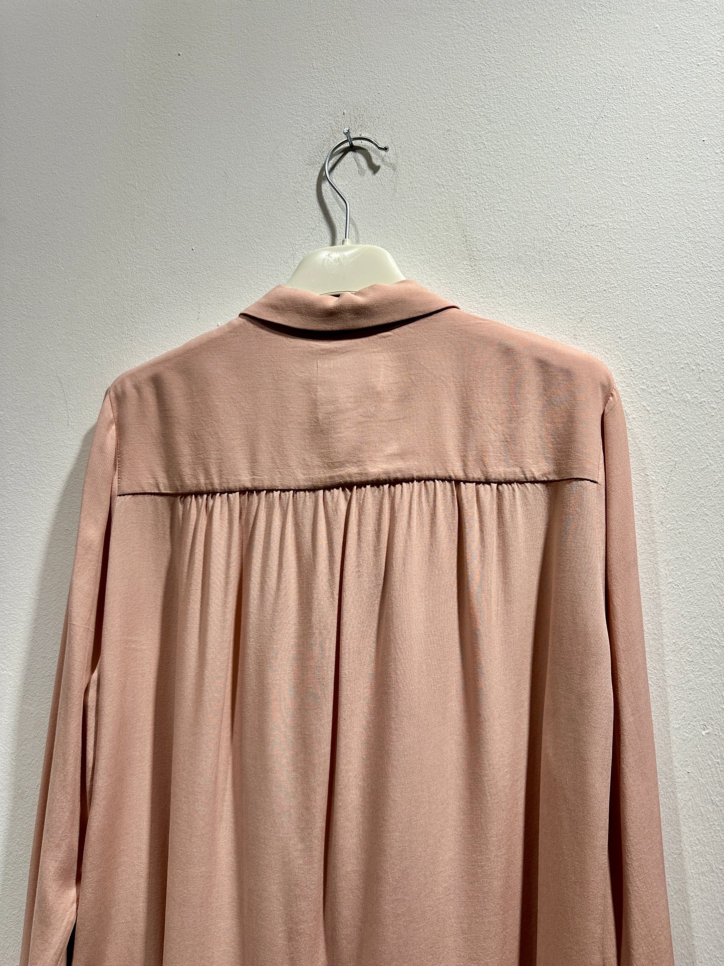 ALESSIA SANTI - Camicia in viscosa con fiocco, Cipria