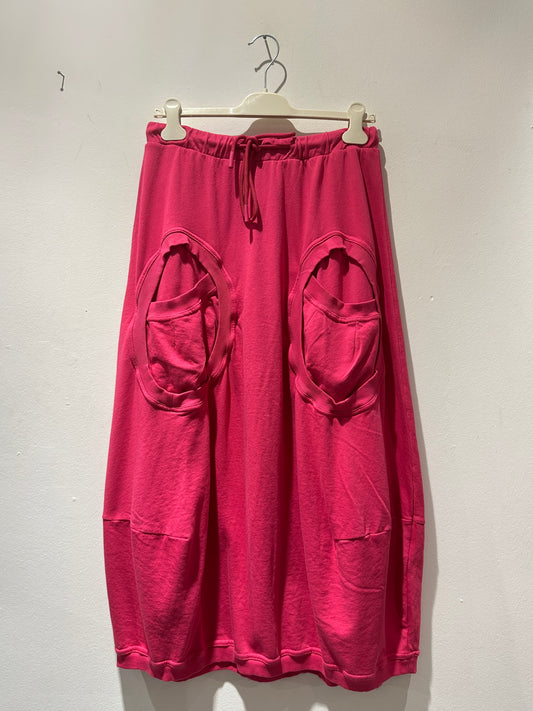 RUNDHOLZ - Gonna con tasche, Fucsia