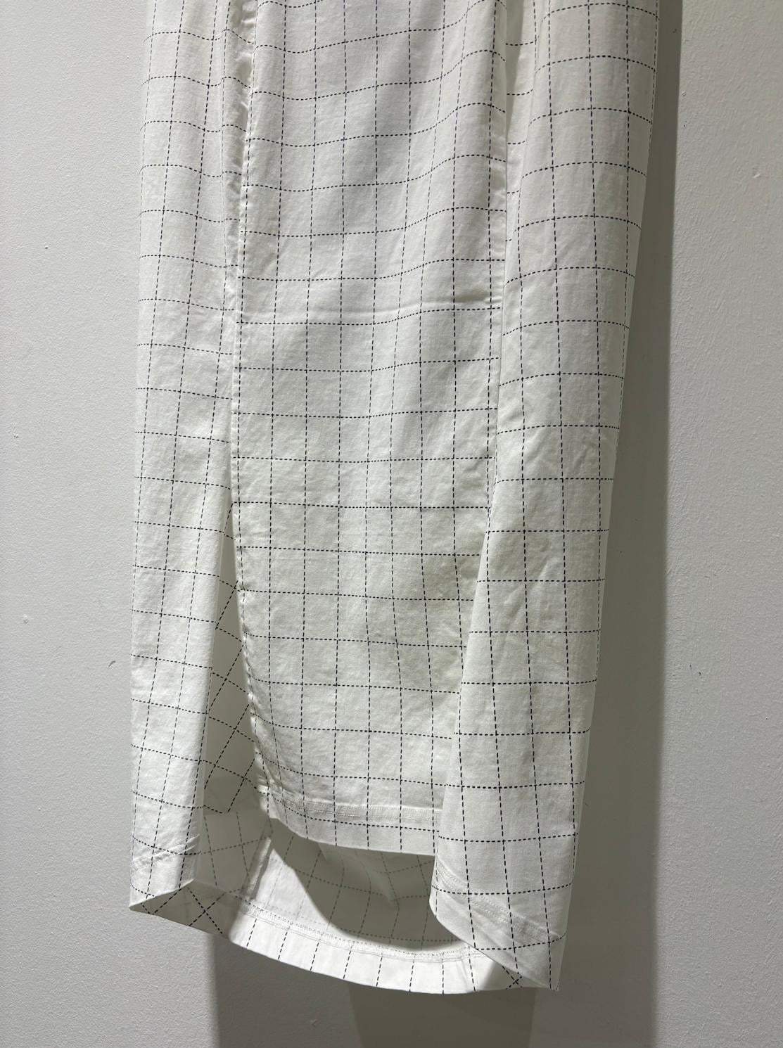 RUNDHOLZ - Gonna tubino, Offwhite Check