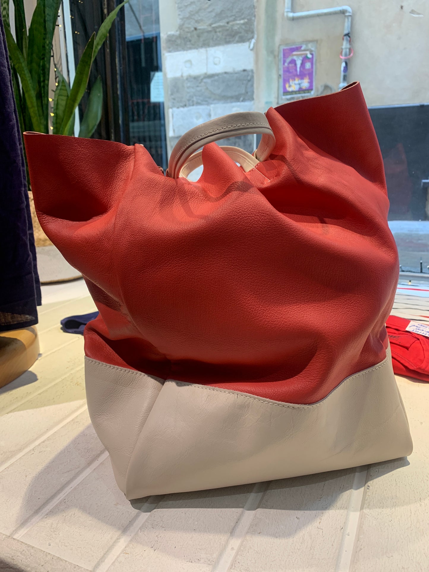 ALESSIA SANTI - Borsa in pelle, Corallo