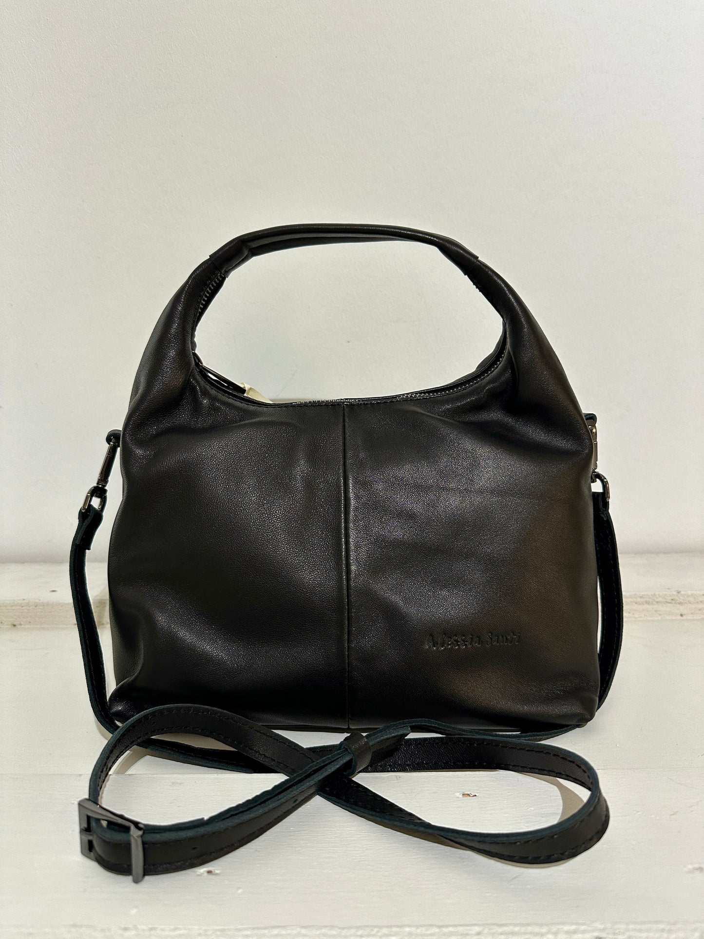 ALESSIA SANTI - Borsa a mano in pelle, Nero