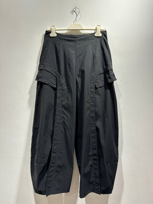 RUNDHOLZ - Pantalone misto viscosa, Black