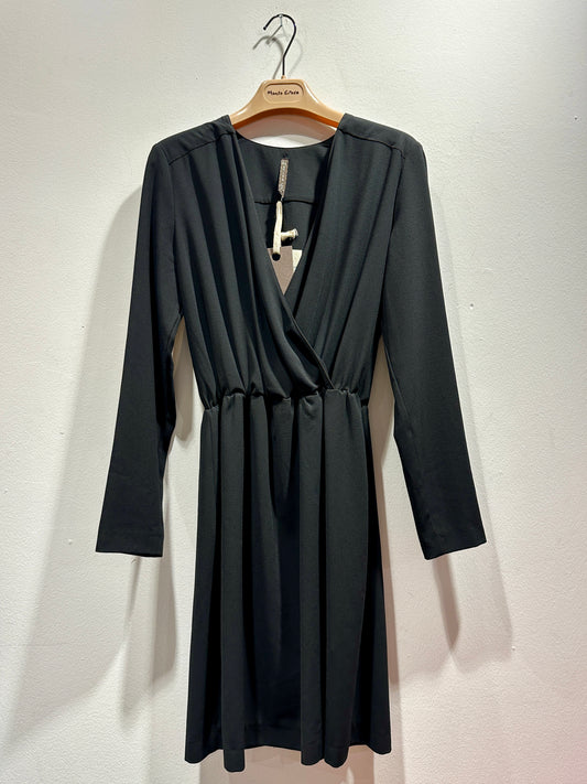 MANILA GRACE - Abito con scollo a V, Nero