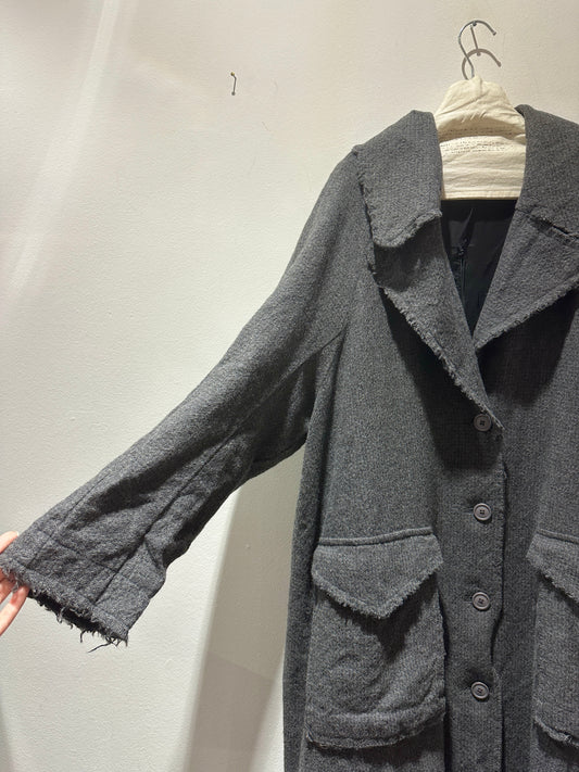 RUNDHOLZ - Cappotto lungo in lana, Grey