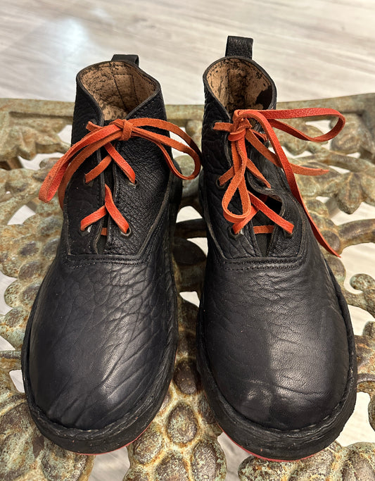 BREAD&BUTTER - Scarponcino stringa rossa, vera pelle