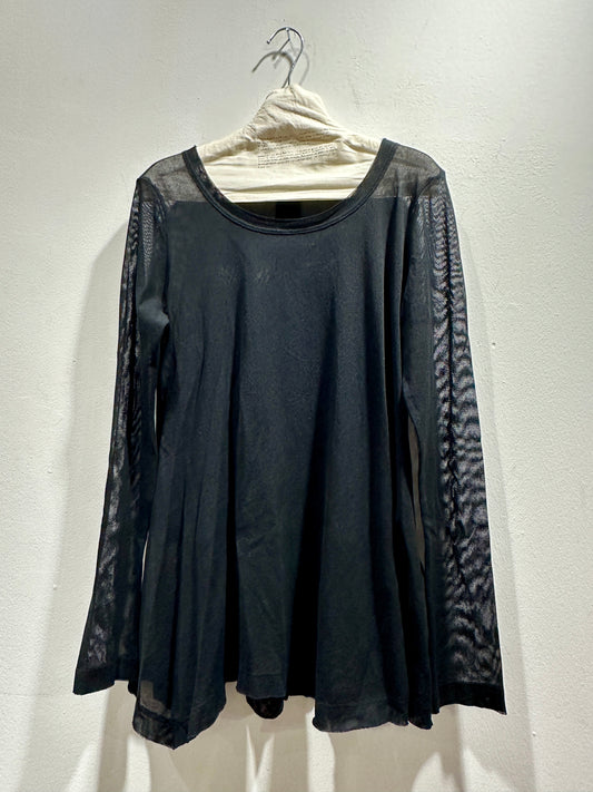 RUNDHOLZ - T-shirt retina svasata, Black