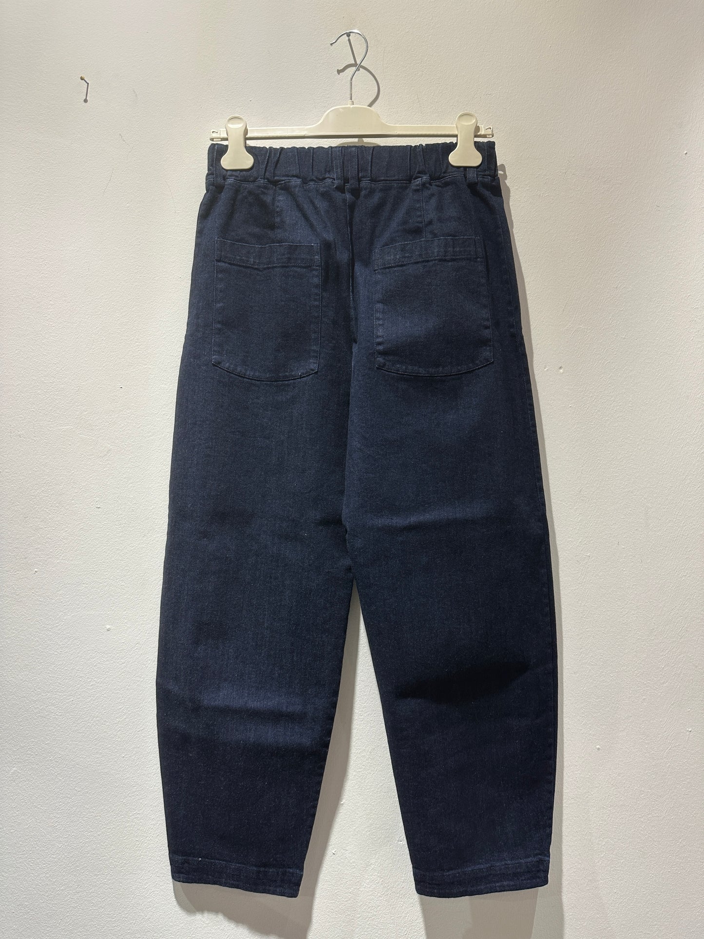 ThiPo - Pantalone denim curva, Blu