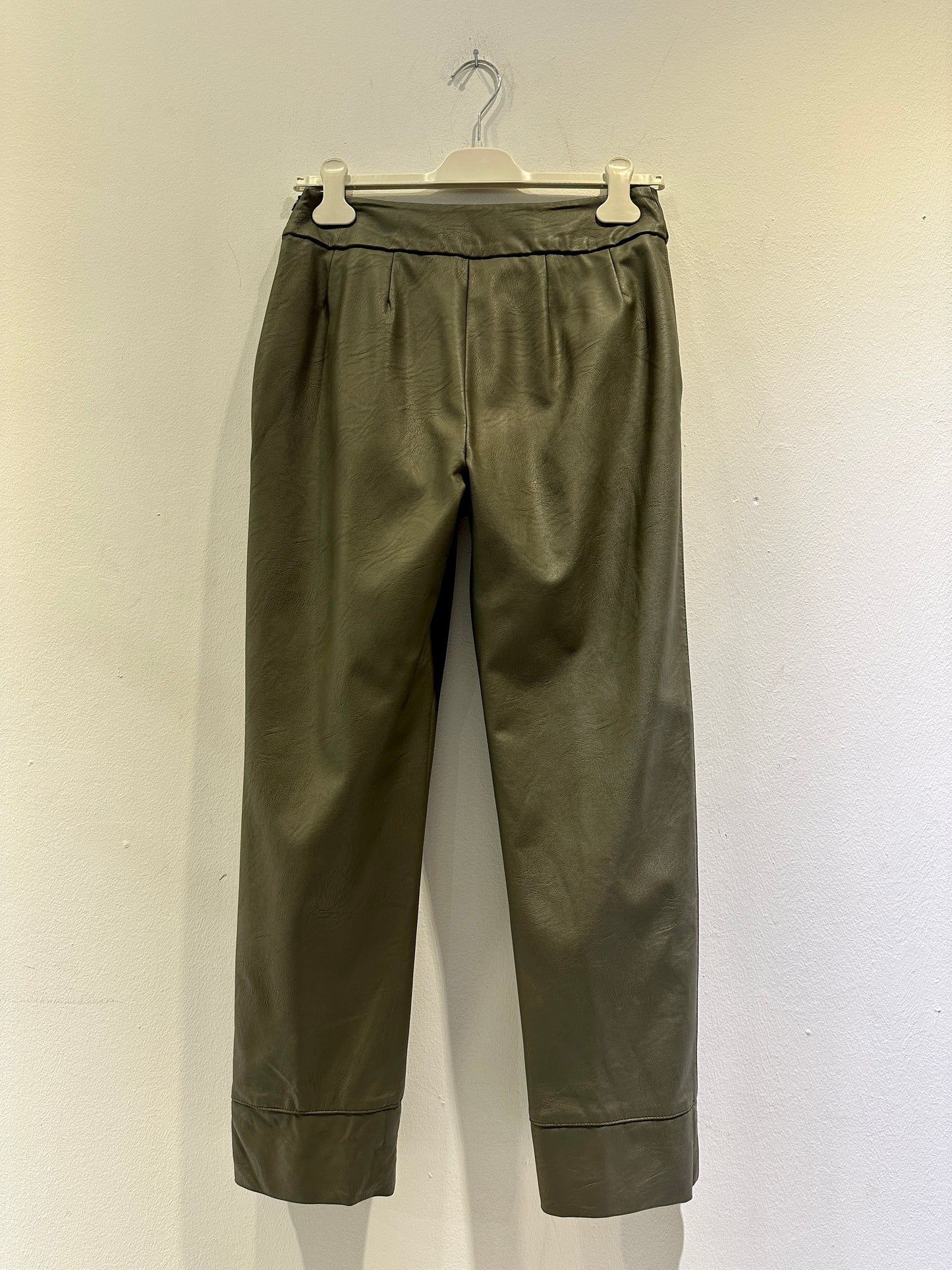 ALESSIA SANTI - Pantalone ecopelle, Verde
