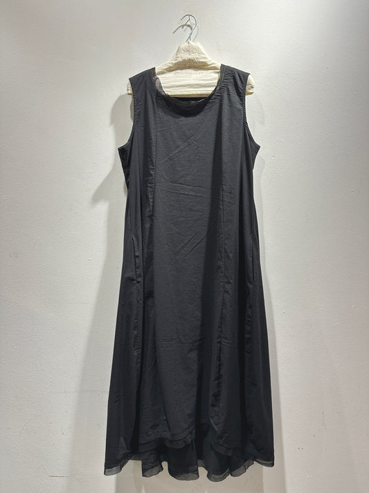 RUNDHOLZ - Abito misto cotone, Black